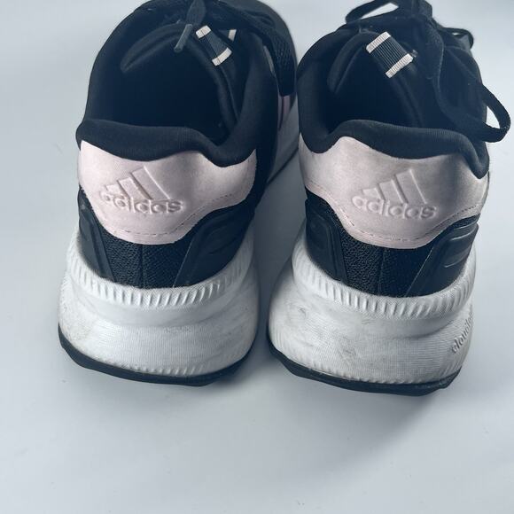Adidas Cloudfoam Running Shoes Black Pink Stripes Size 7 - Picture 3 of 9
